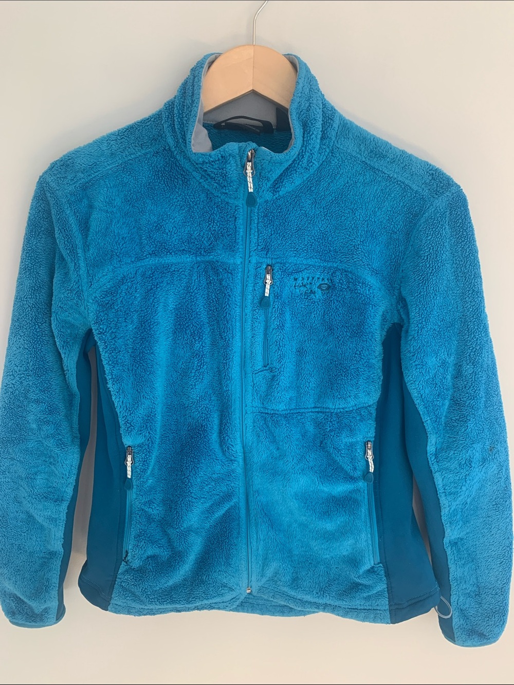 Mountain Hardwear Women’s Full Zip Fleece Jacket Turquoise Blue Gorpcore Hiking